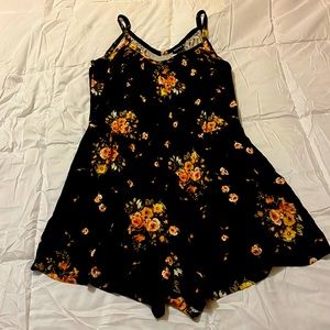 V neck romper shorts.